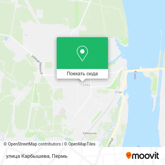 Карта улица Карбышева