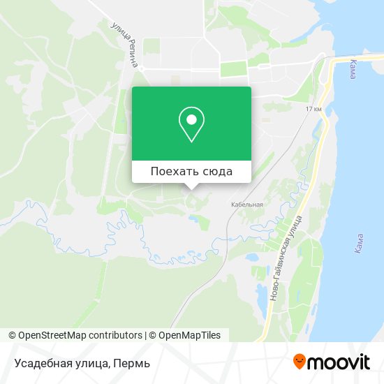 Карта Усадебная улица