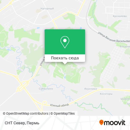 Карта СНТ Север