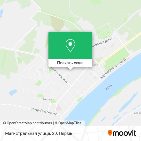 Карта Магистральная улица, 20