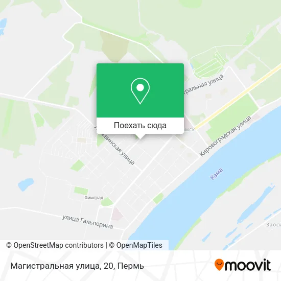 Карта Магистральная улица, 20