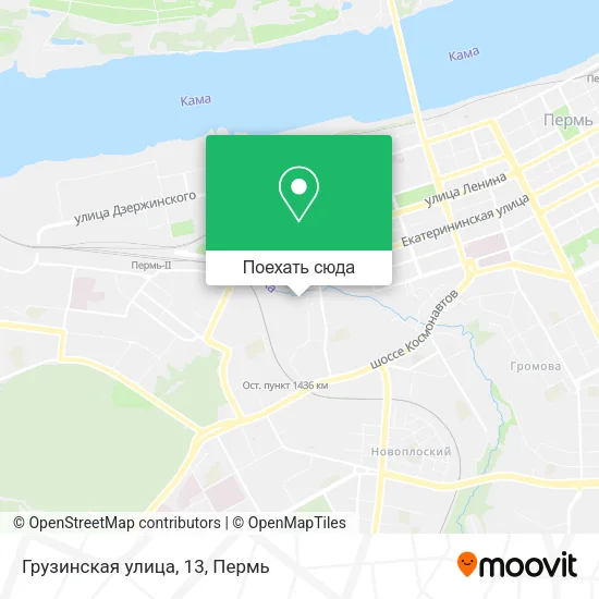 Карта Грузинская улица, 13