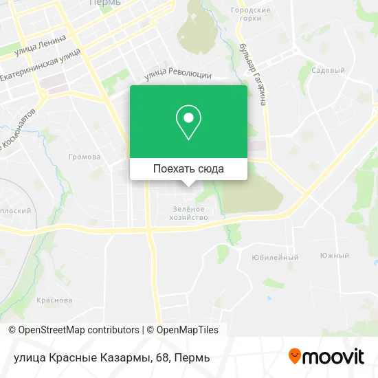Карта улица Красные Казармы, 68