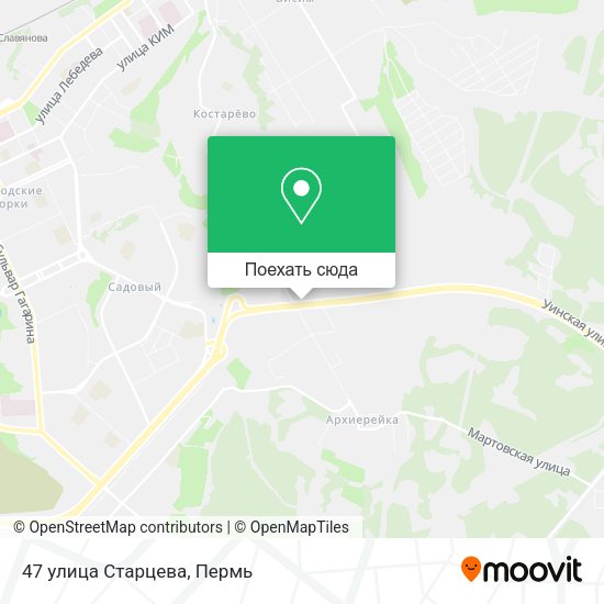 Карта 47 улица Старцева