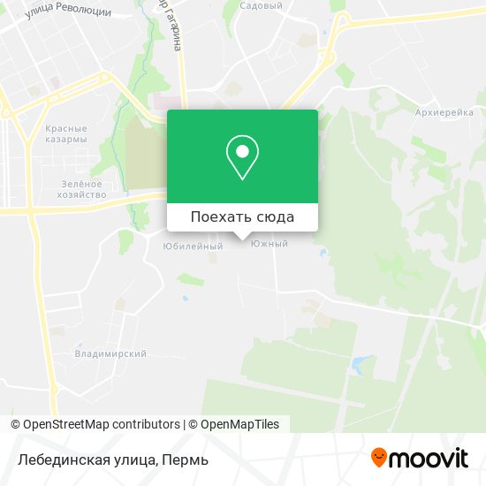 Карта Лебединская улица