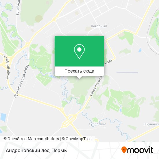 Карта Андроновский лес