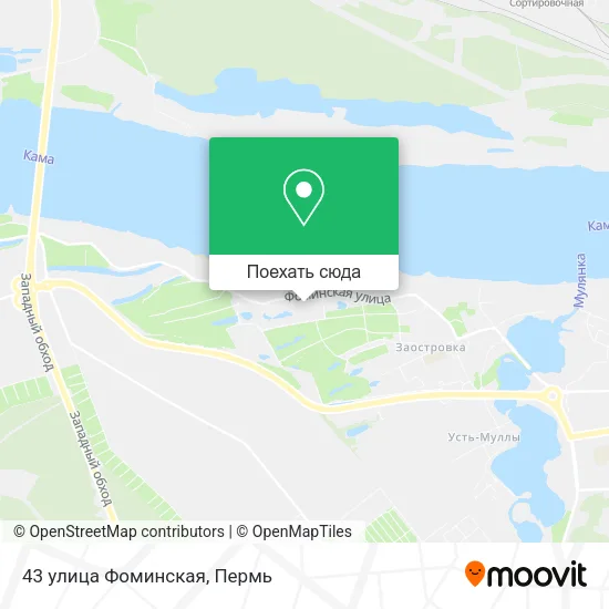 Карта 43 улица Фоминская