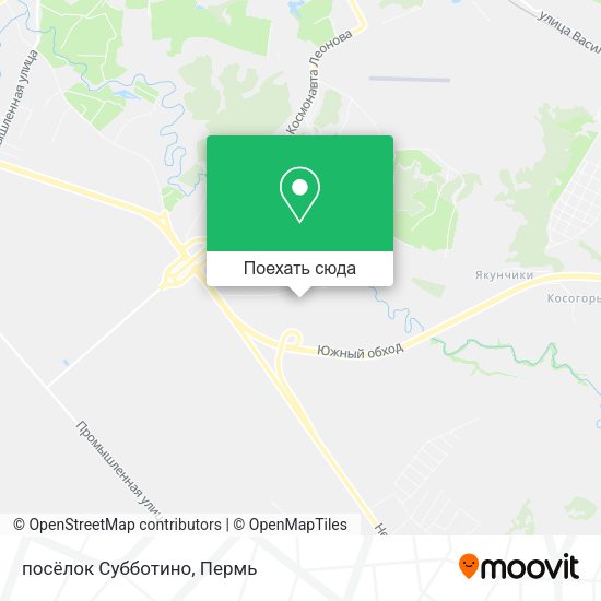 Карта посёлок Субботино