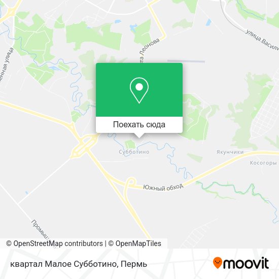 Карта квартал Малое Субботино