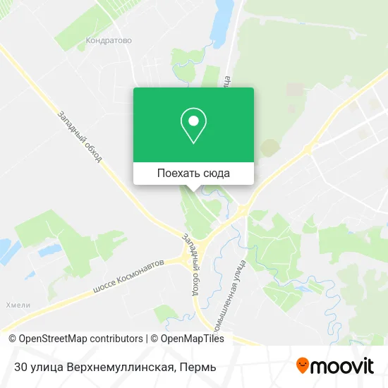 Карта 30 улица Верхнемуллинская