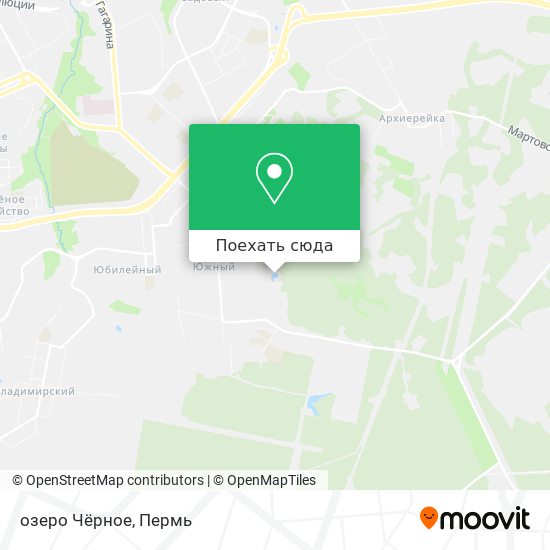 Карта озеро Чёрное