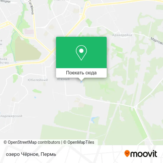 Карта озеро Чёрное
