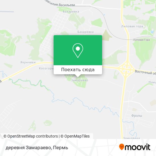 Карта деревня Замараево