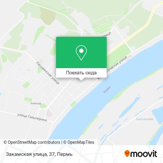 Карта Закамская улица, 37