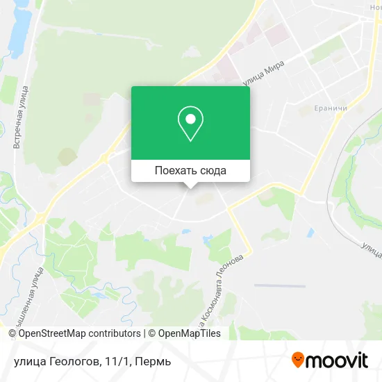 Карта улица Геологов, 11/1