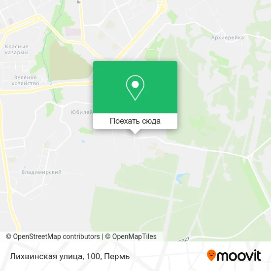 Карта Лихвинская улица, 100
