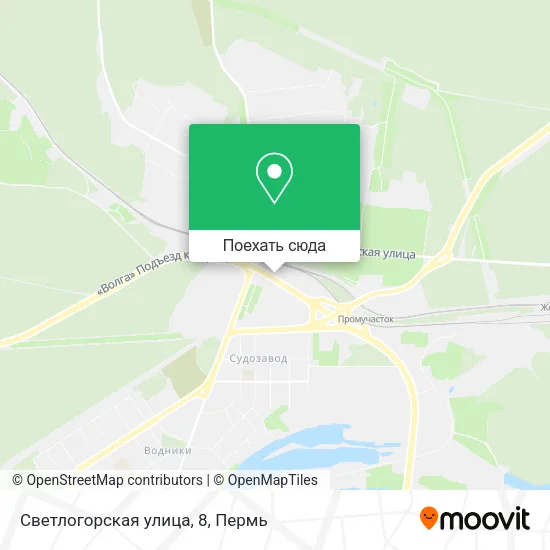 Карта Светлогорская улица, 8