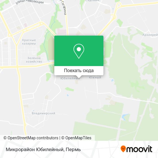 Карта Микрорайон Юбилейный