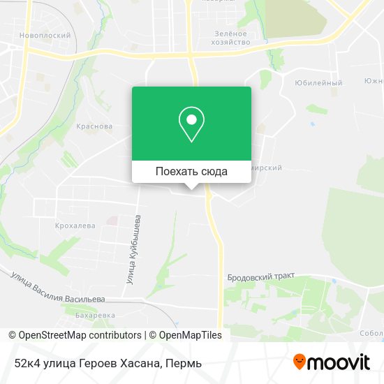Карта 52к4 улица Героев Хасана