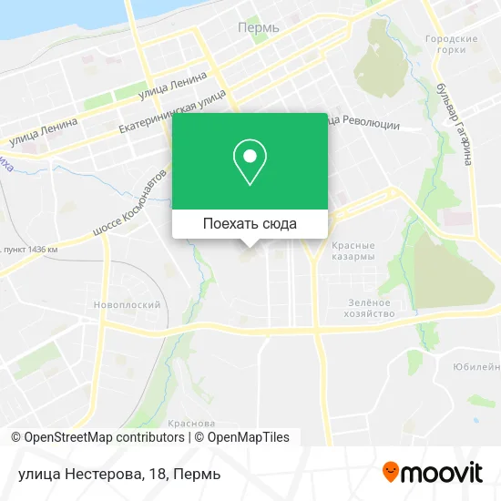 Карта улица Нестерова, 18
