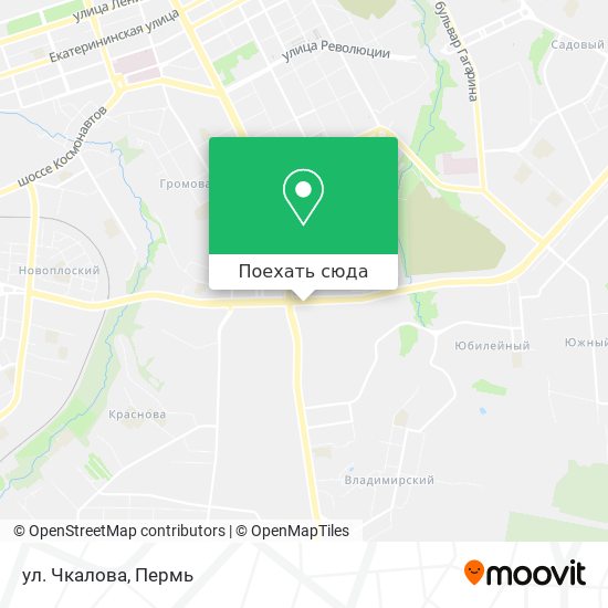 Карта ул. Чкалова