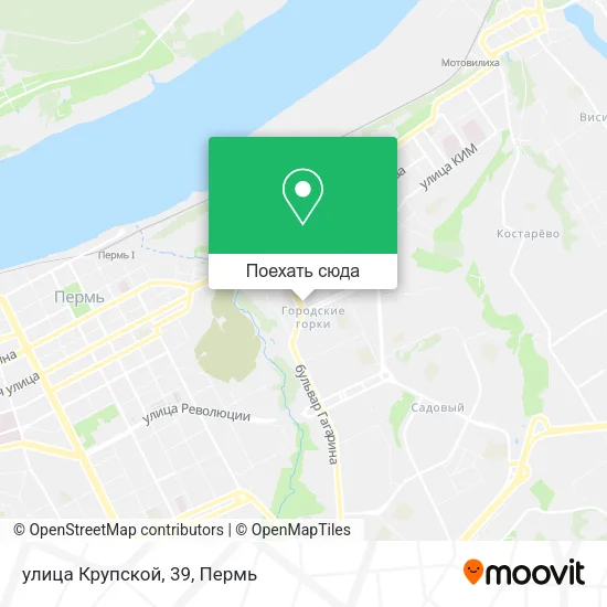 Карта улица Крупской, 39