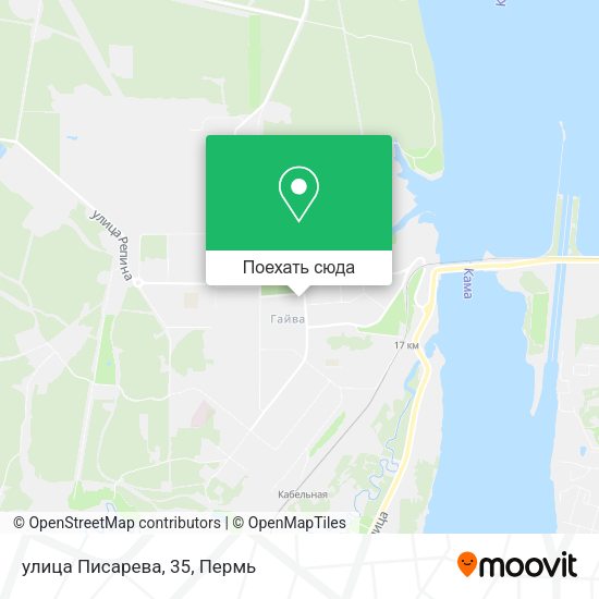 Карта улица Писарева, 35
