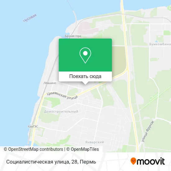 Карта Социалистическая улица, 28
