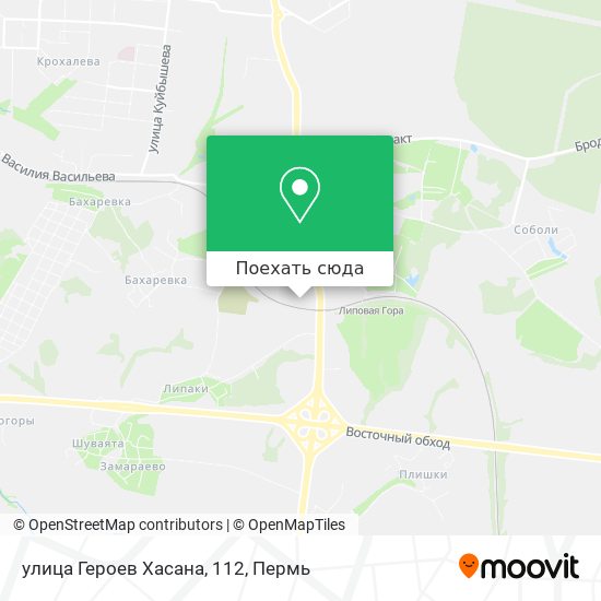 Карта улица Героев Хасана, 112