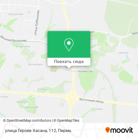 Карта улица Героев Хасана, 112