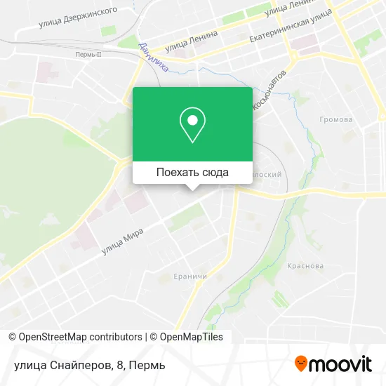 Карта улица Снайперов, 8