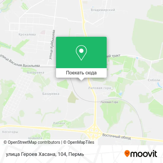 Карта улица Героев Хасана, 104