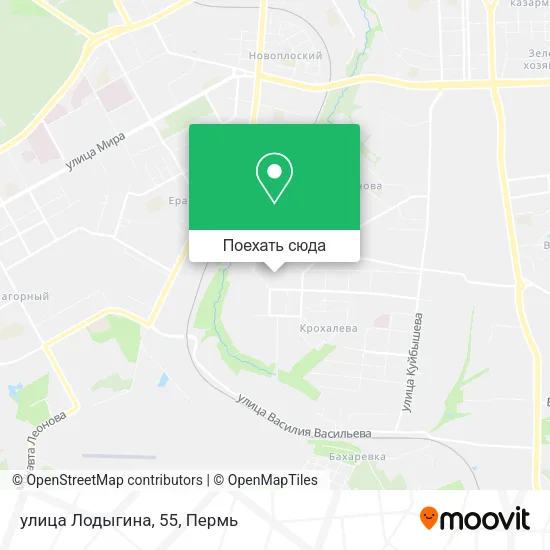 Карта улица Лодыгина, 55
