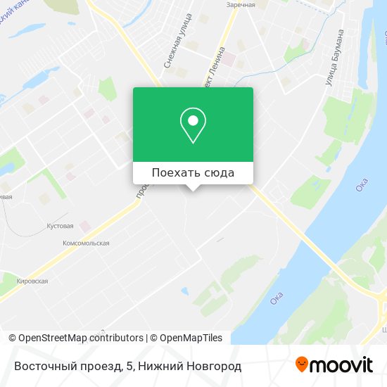 Карта Восточный проезд, 5