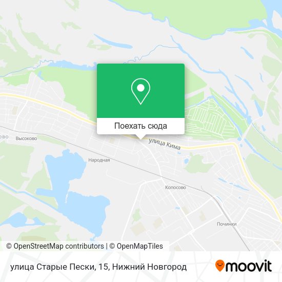 Карта улица Старые Пески, 15