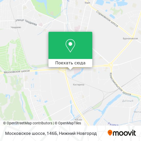 Карта Московское шоссе, 146Б