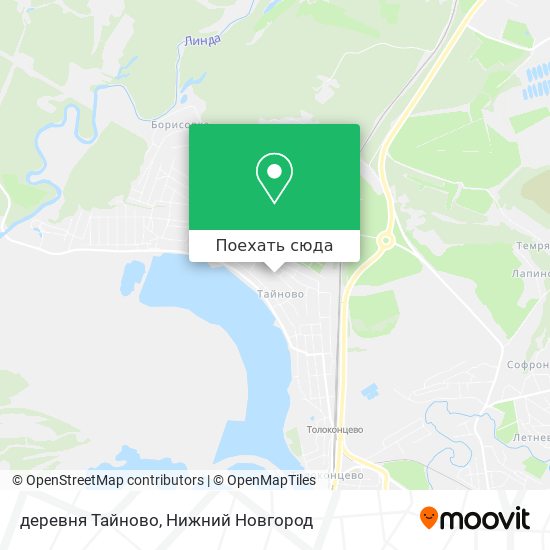 Карта деревня Тайново