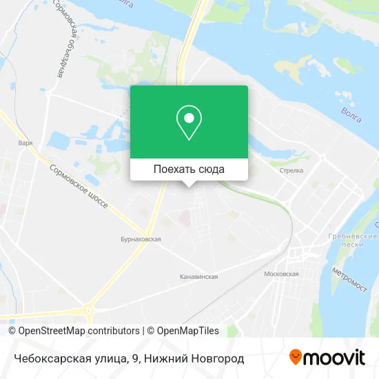 Карта Чебоксарская улица, 9