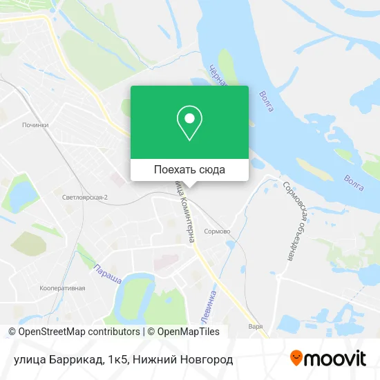 Карта улица Баррикад, 1к5