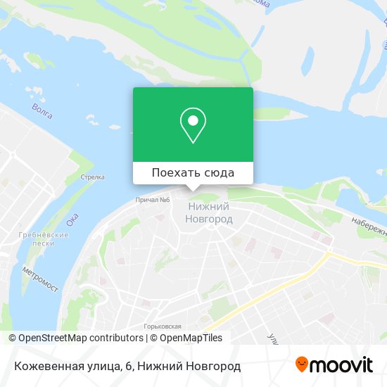 Карта Кожевенная улица, 6