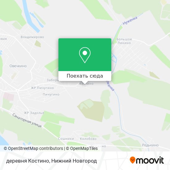 Карта деревня Костино