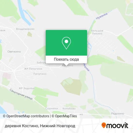 Карта деревня Костино