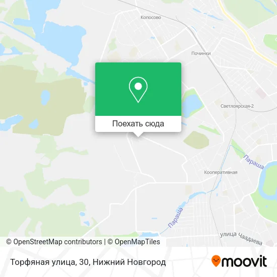Карта Торфяная улица, 30