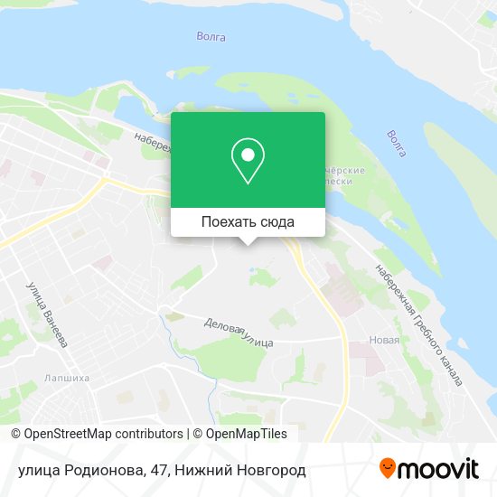 Карта улица Родионова, 47