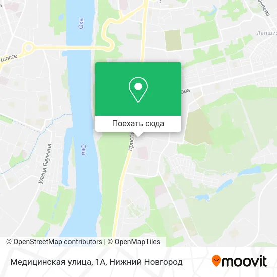 Карта Медицинская улица, 1А