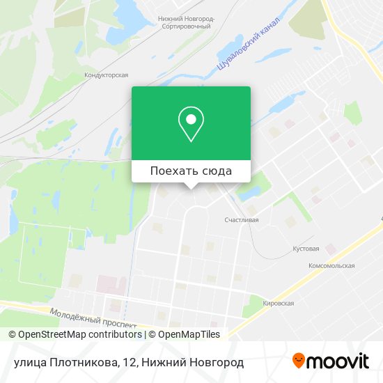 Карта улица Плотникова, 12