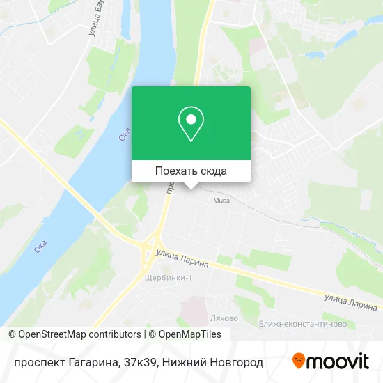 Карта проспект Гагарина, 37к39