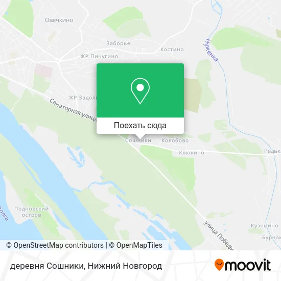 Карта деревня Сошники