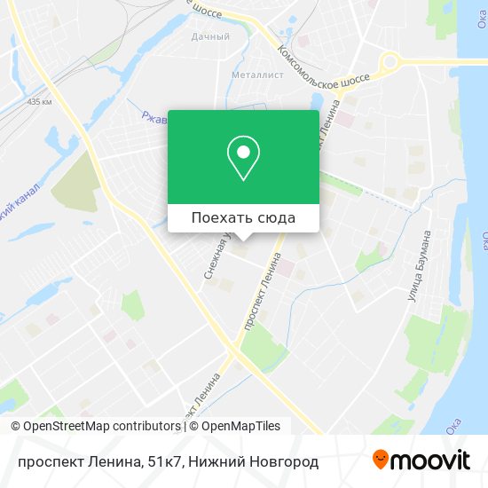 Карта проспект Ленина, 51к7