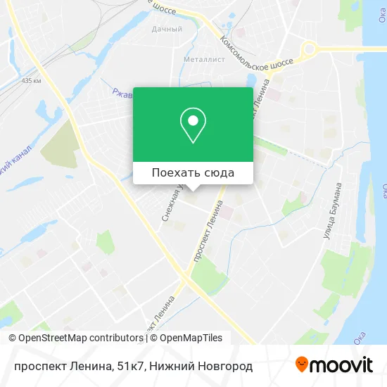 Карта проспект Ленина, 51к7